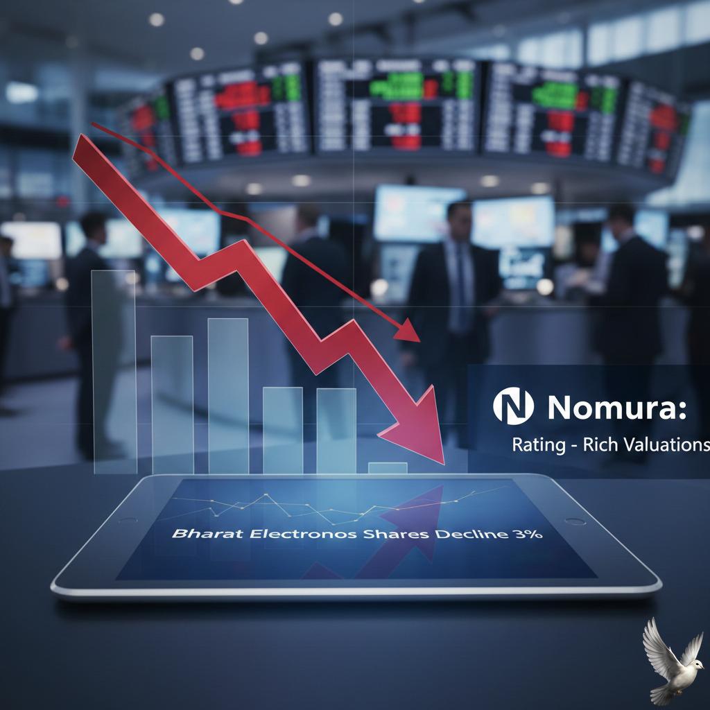 Bharat Electronics Shares Decline 3% as Nomura Retains Neutral Rating Citing Rich Valuations