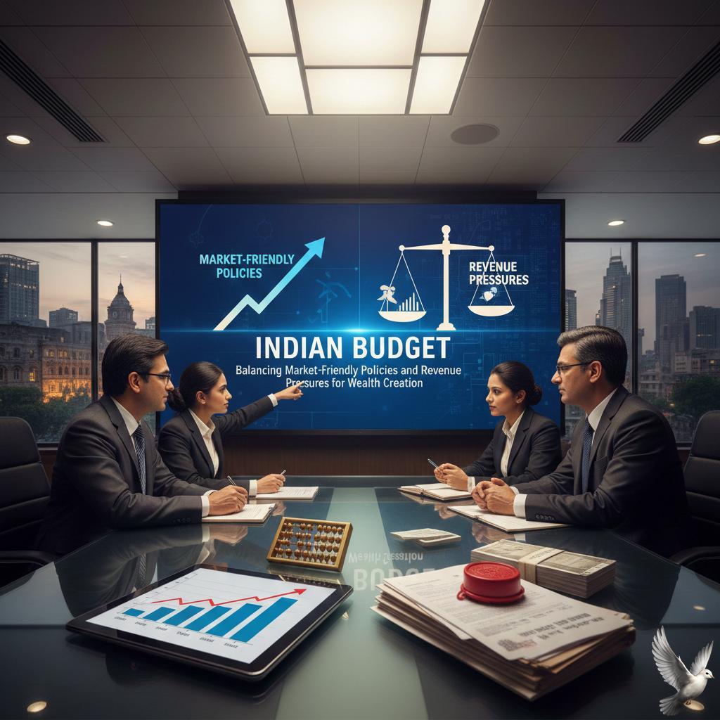 Indian Budget: Balancing Market-Friendly Policies and Revenue Pressures for Wealth Creation