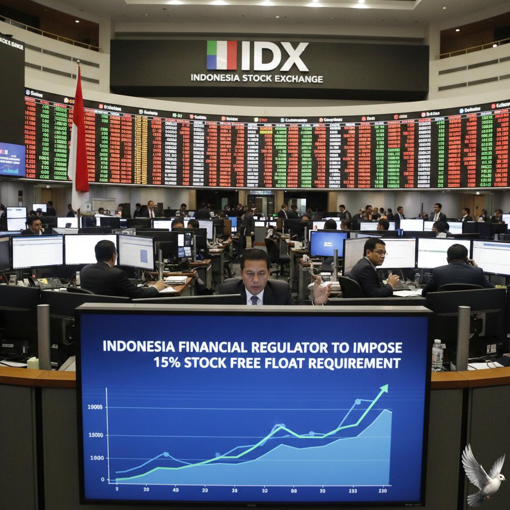 Indonesia Financial Regulator to Impose 15% Stock Free Float Requirement
