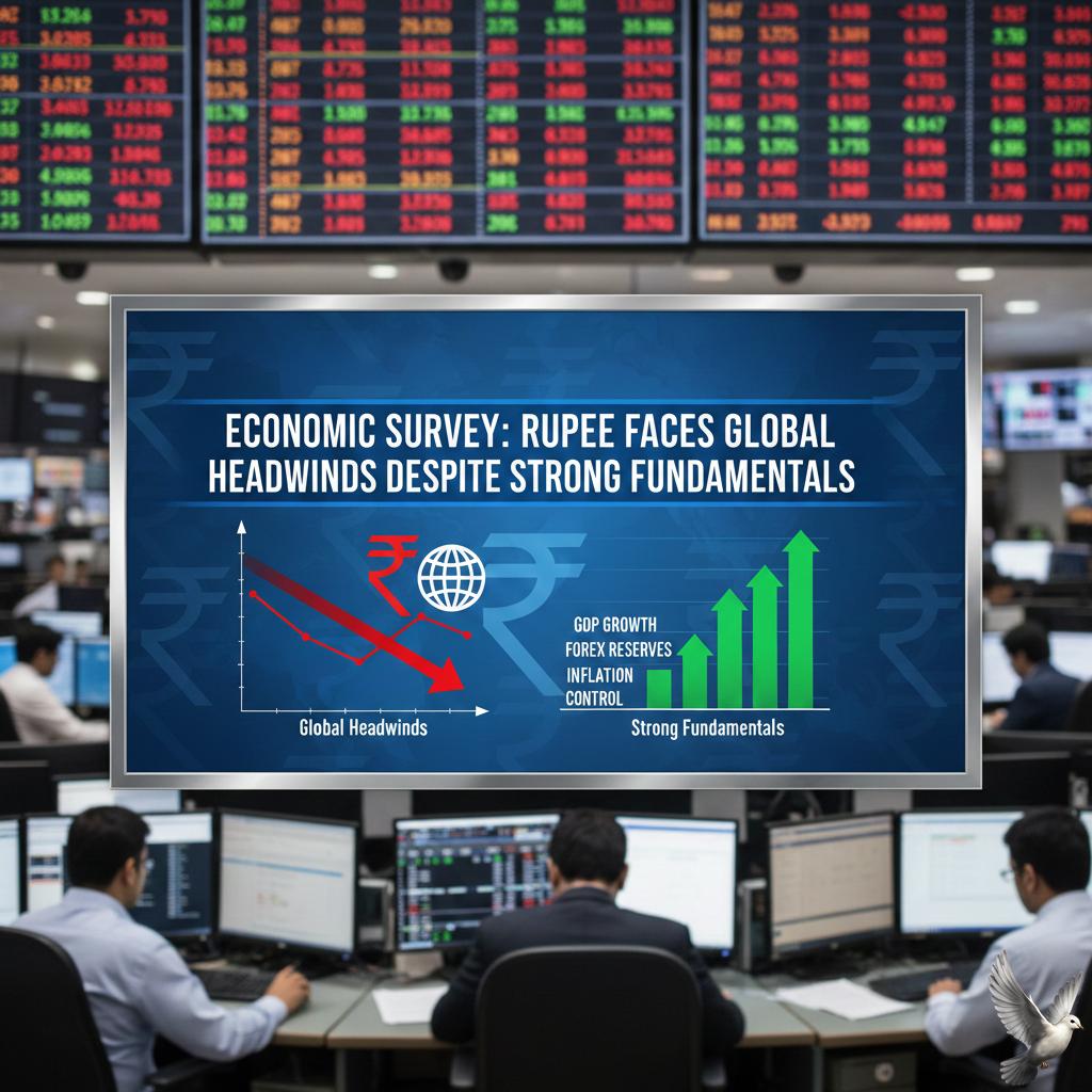 Economic Survey: Rupee Faces Global Headwinds Despite Strong Fundamentals