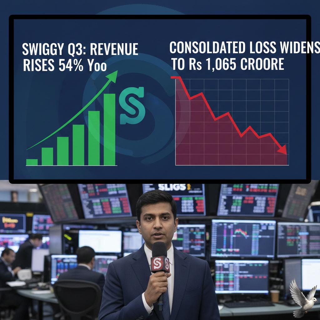 Swiggy Q3: Revenue Rises 54% YoY, Consolidated Loss Widens to Rs 1,065 Crore