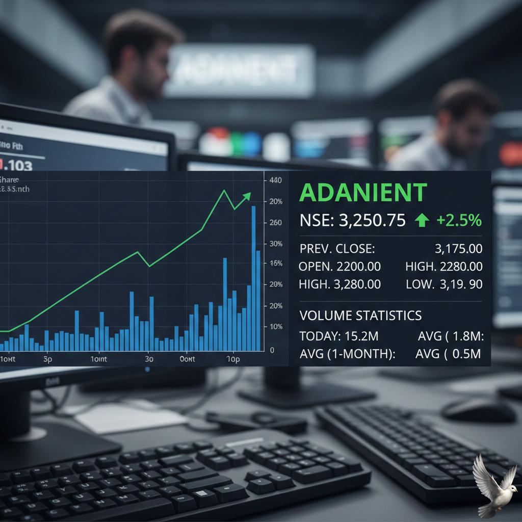 Adani Enterprises Share Price and Volume Statistics