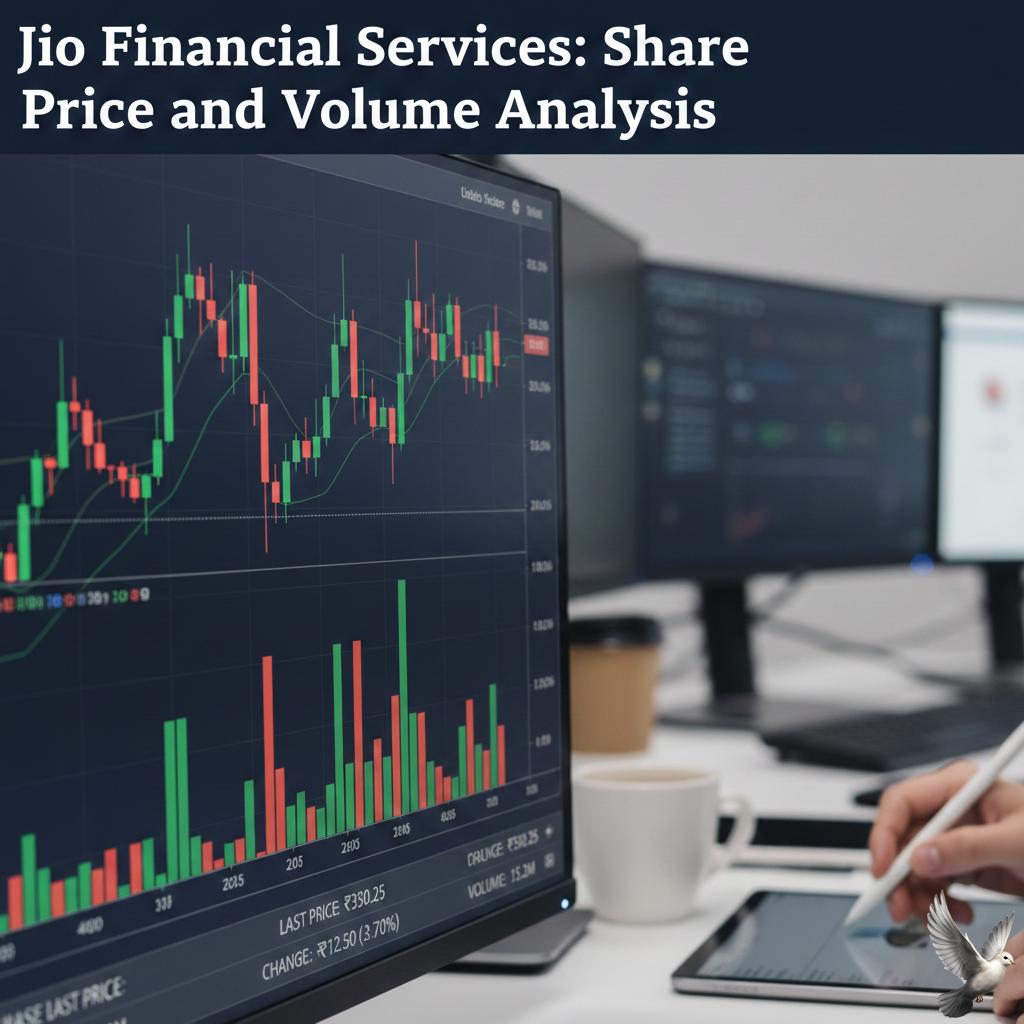 Jio Financial Services: Share Price and Volume Analysis