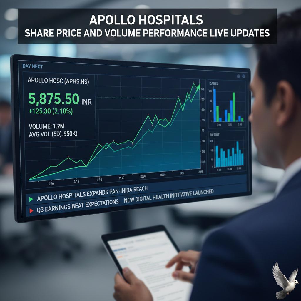 Apollo Hospitals Share Price and Volume Performance Live Updates