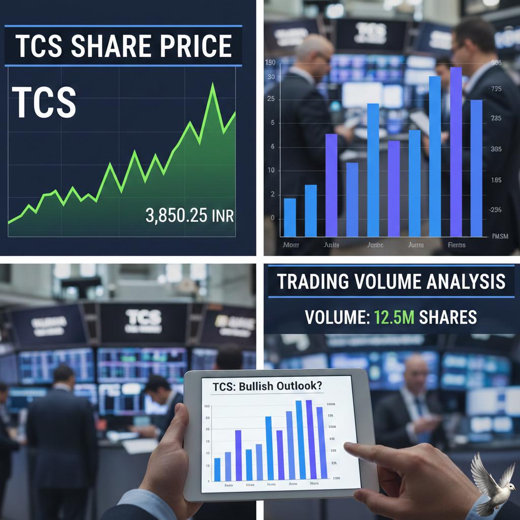 TCS Share Price and Trading Volume Analysis