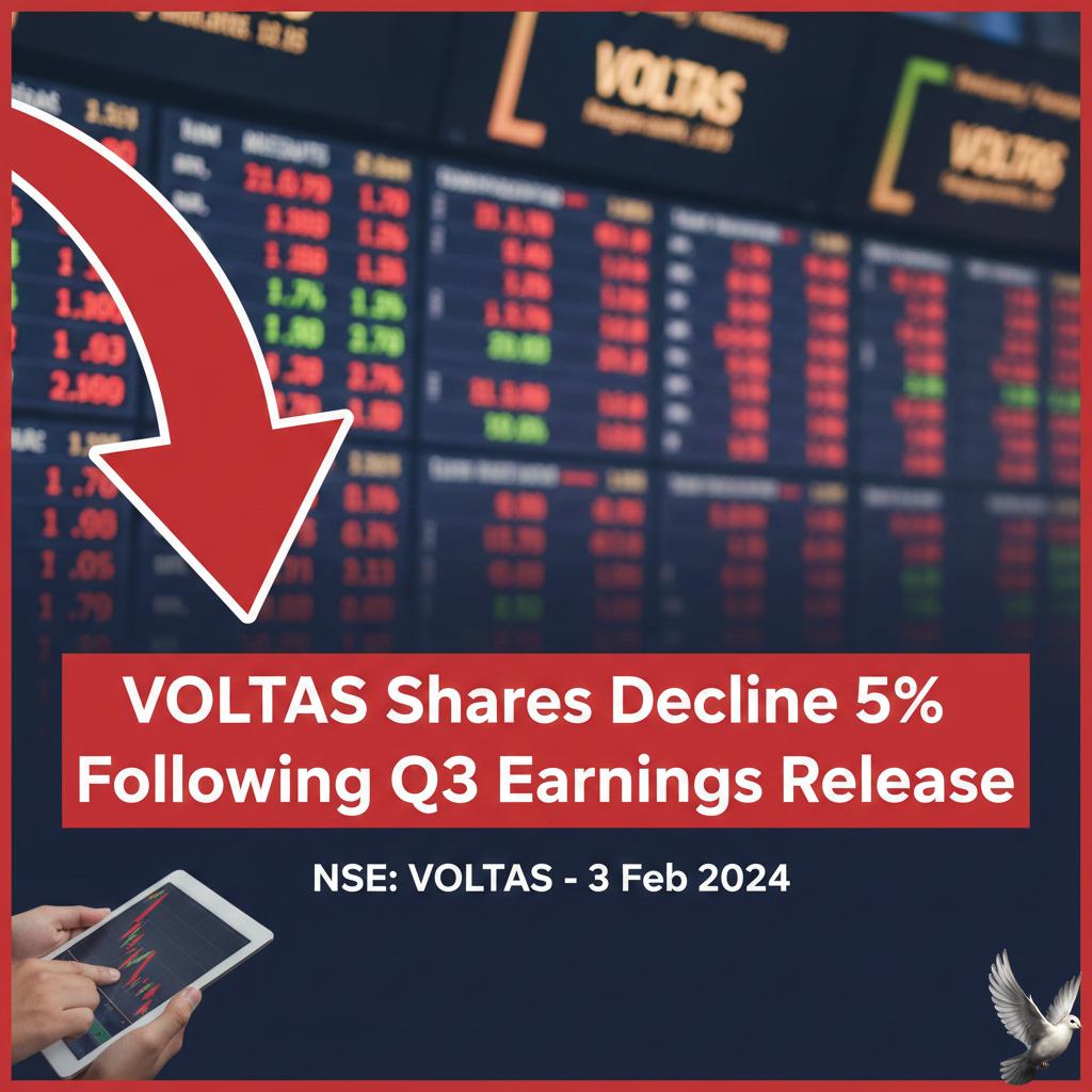 Voltas Shares Decline 5% Following Q3 Earnings Release