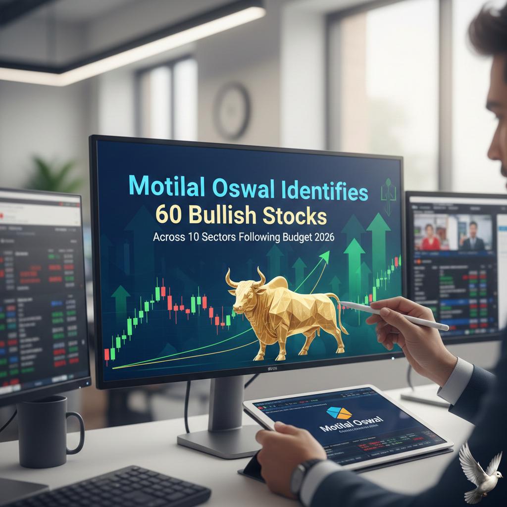 Motilal Oswal Identifies 60 Bullish Stocks Across 10 Sectors Following Budget 2026