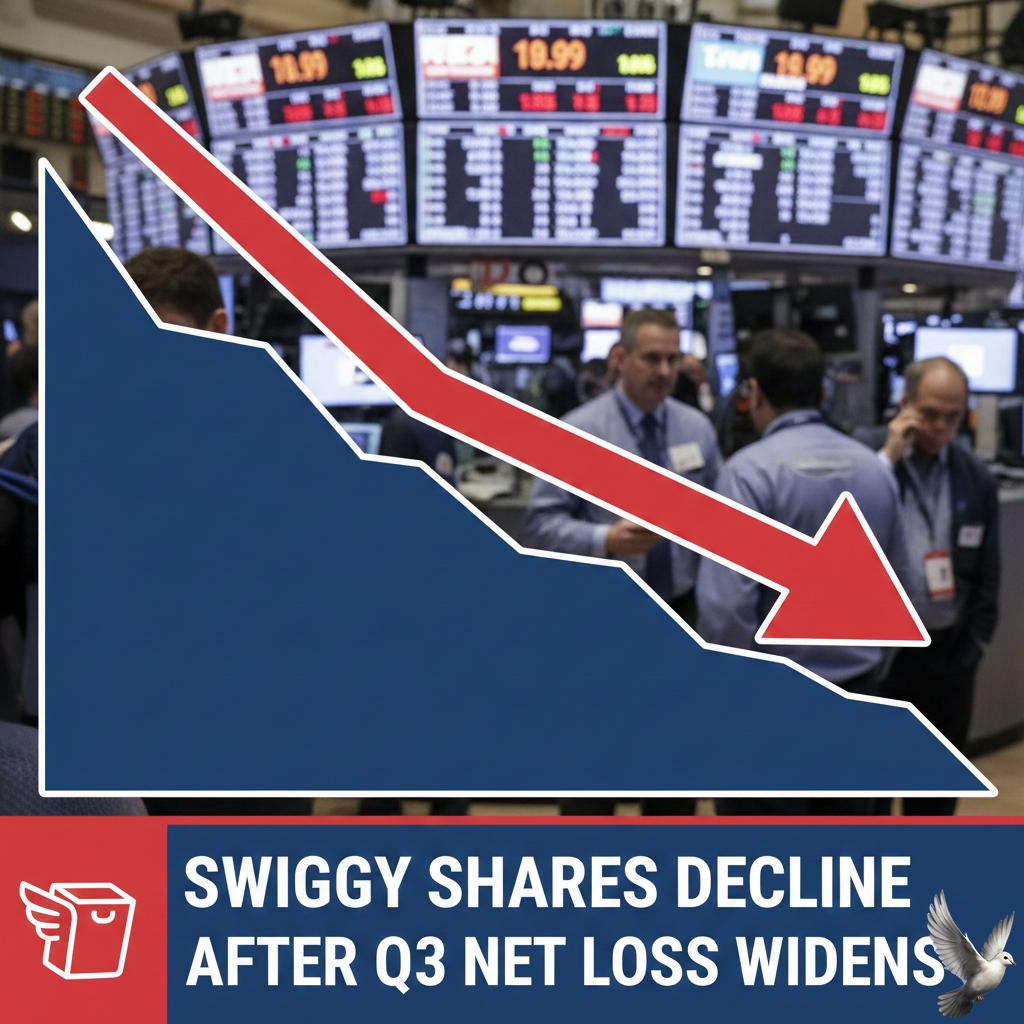 Swiggy Shares Decline After Q3 Net Loss Widens