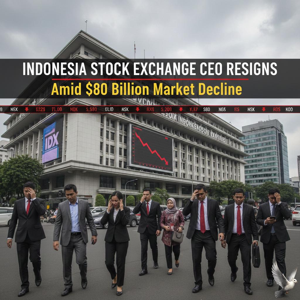 Indonesia Stock Exchange CEO Resigns Amid $80 Billion Market Decline
