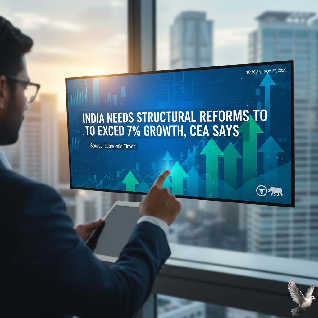 India Needs Structural Reforms to Exceed 7% Growth, CEA Says