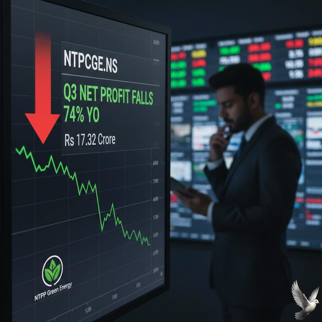 NTPC Green Energy Q3 Net Profit Falls 74% YoY to Rs 17.32 Crore