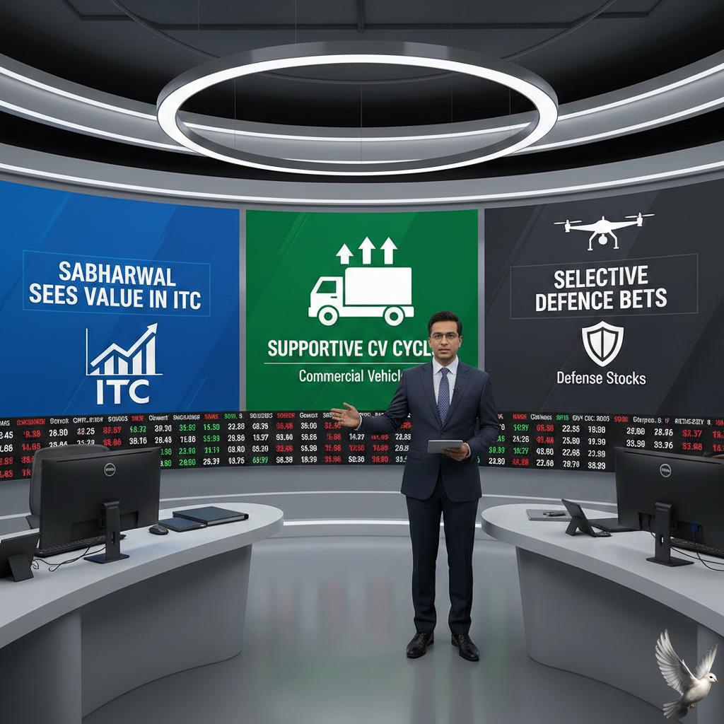 Sabharwal Sees Value in ITC, Supportive CV Cycle, and Selective Defence Bets