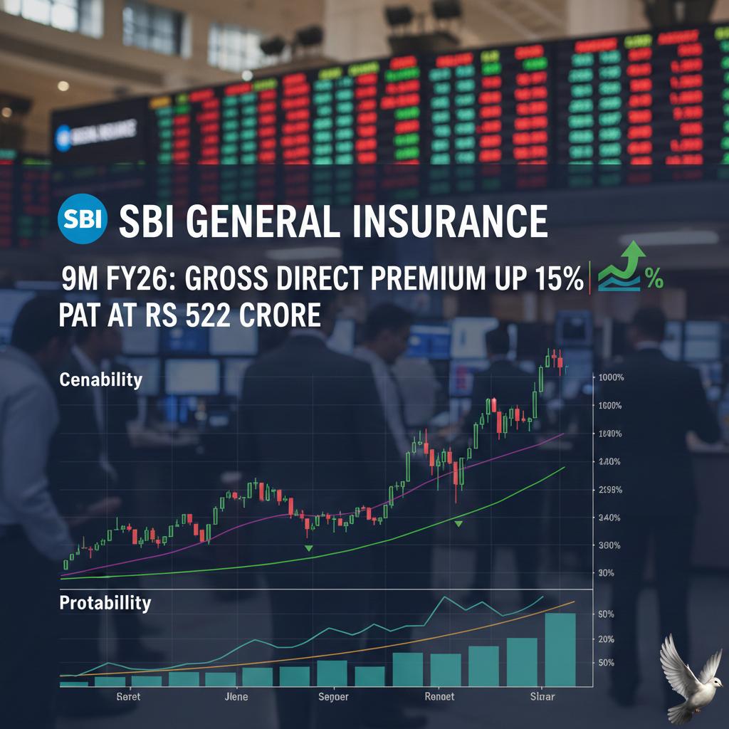 SBI General Insurance 9M FY26: Gross Direct Premium Up 15%, PAT at Rs 522 Crore