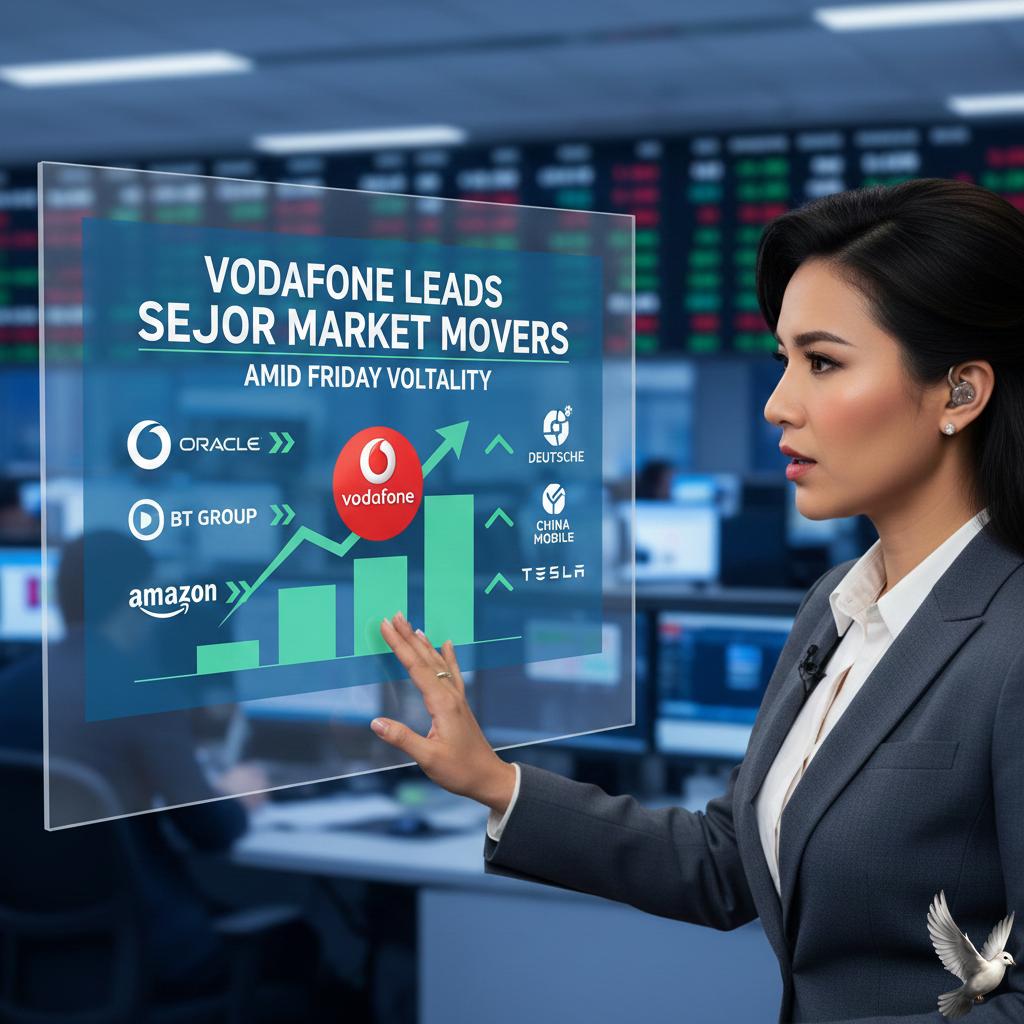 Vodafone Leads Seven Major Market Movers Amid Friday Volatility