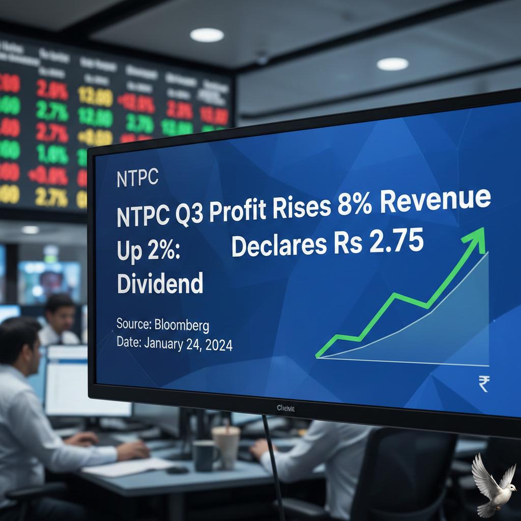 NTPC Q3 Profit Rises 8%, Revenue Up 2%; Declares Rs 2.75 Dividend