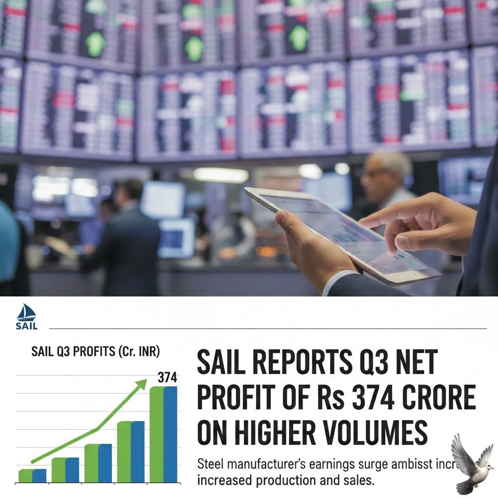 SAIL Reports Q3 Net Profit of Rs 374 Crore on Higher Volumes