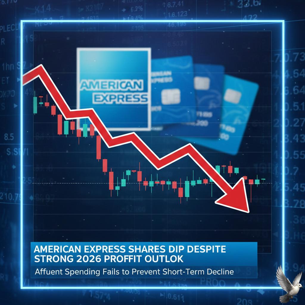 American Express Shares Dip Despite Strong 2026 Profit Outlook on Affluent Spending