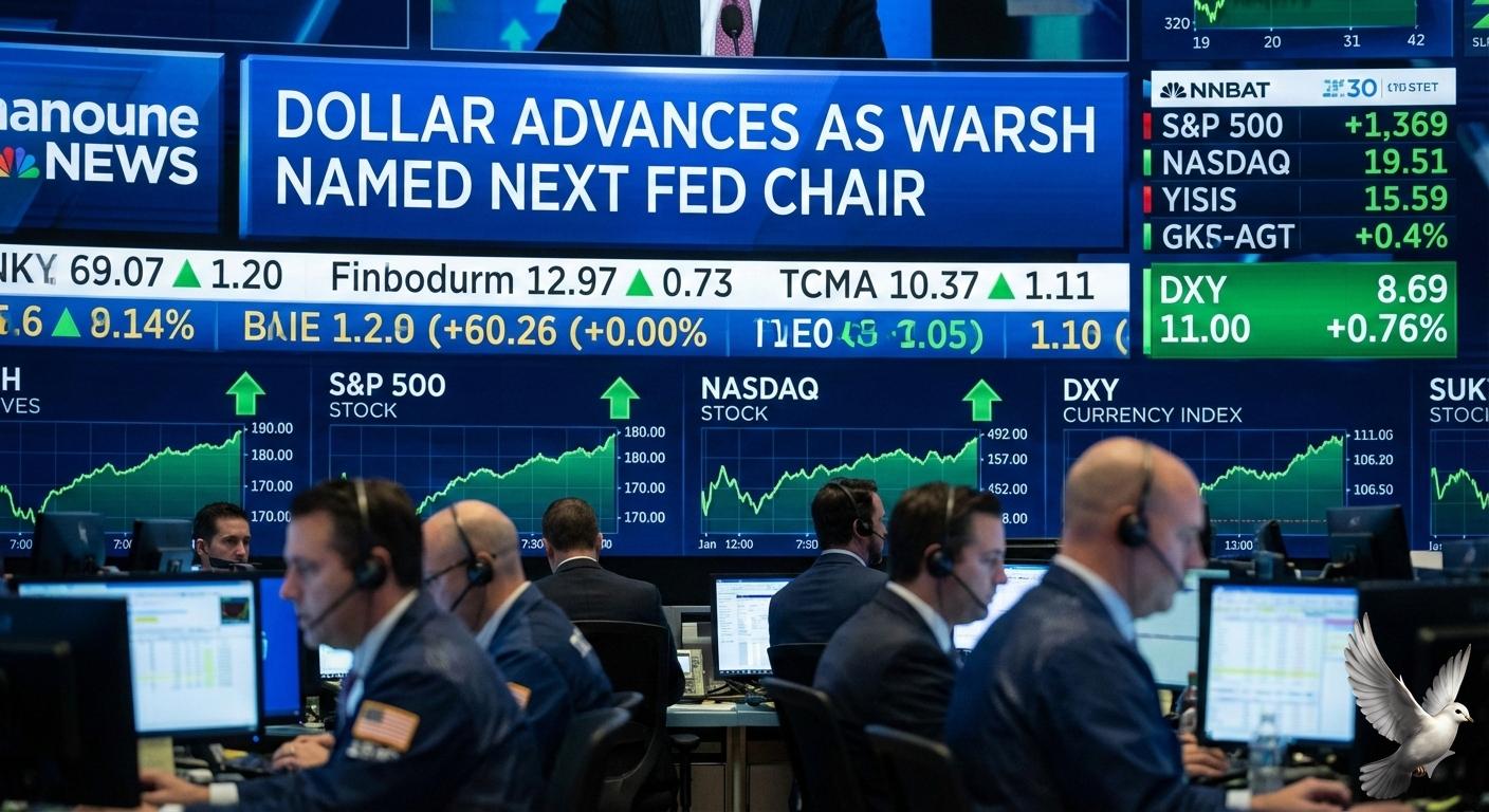Dollar Advances as Warsh Named Next Fed Chair