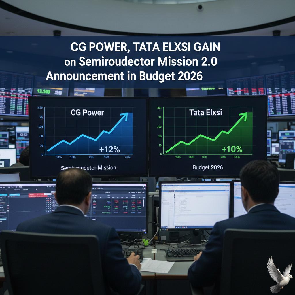 CG Power, Tata Elxsi Gain on Semiconductor Mission 2.0 Announcement in Budget 2026
