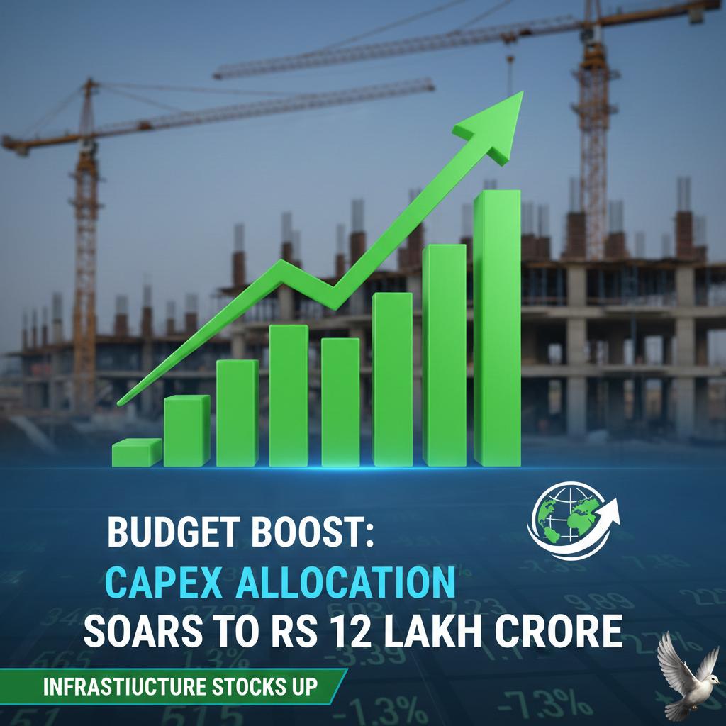 Infrastructure Stocks Rise as Budget Increases Capex Allocation to Rs 12 Lakh Crore