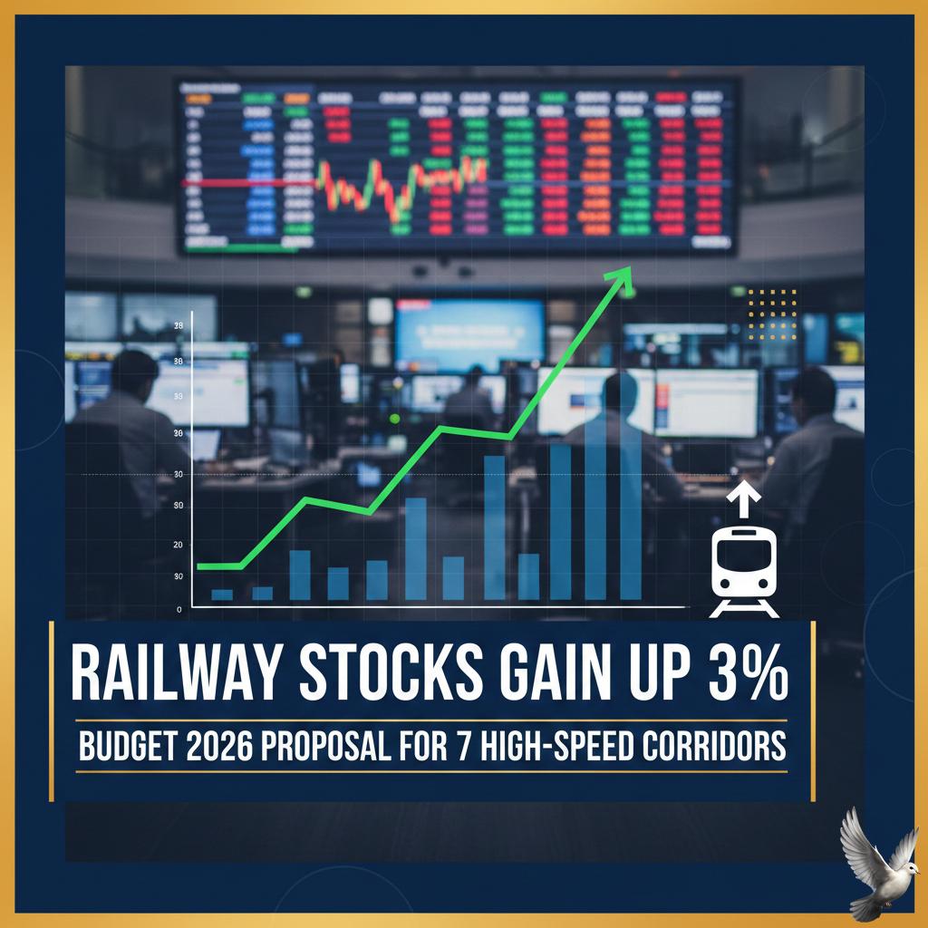 Railway Stocks Gain Up to 3% on Budget 2026 Proposal for 7 High-Speed Corridors