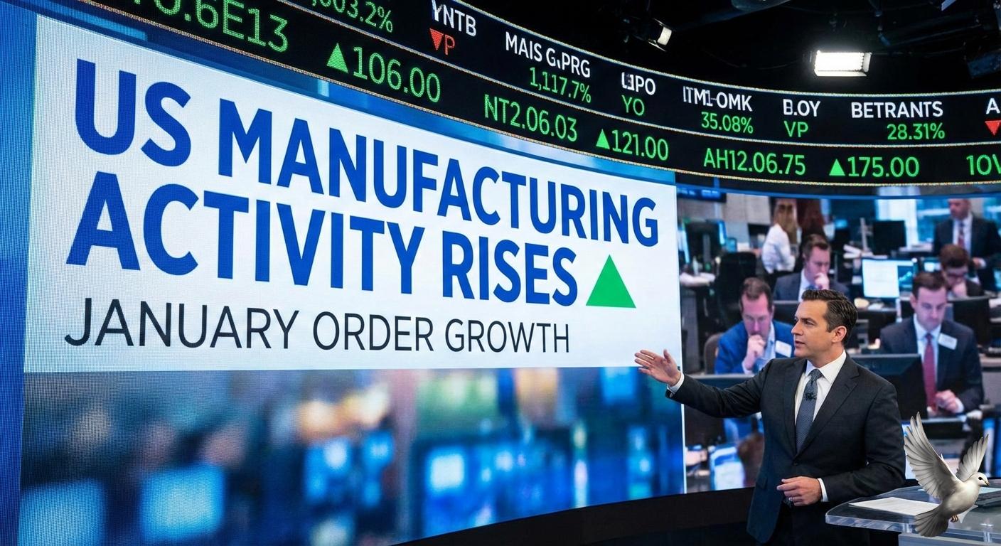 US Manufacturing Activity Rises in January on Order Growth