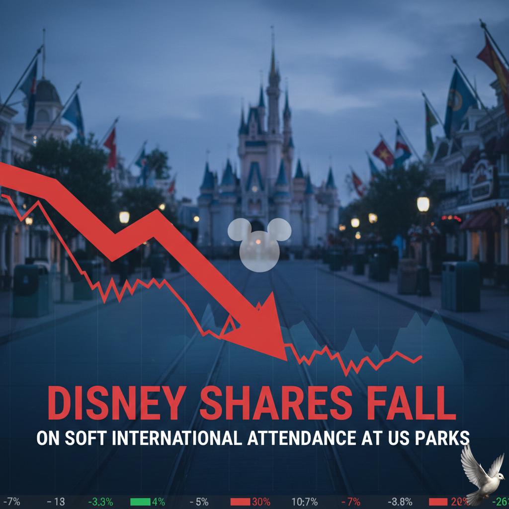 Disney Shares Fall on Soft International Attendance at US Parks