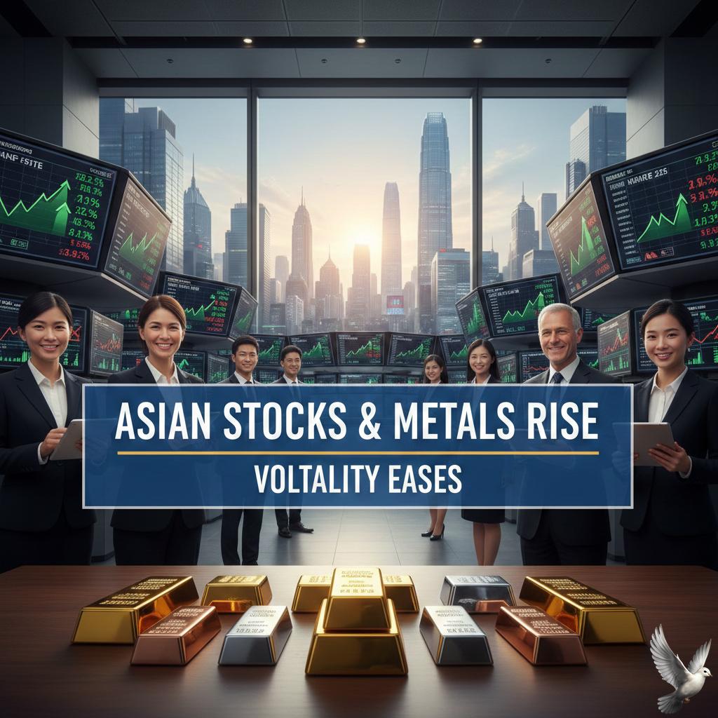 Asian Stocks and Metals Rise as Volatility Eases