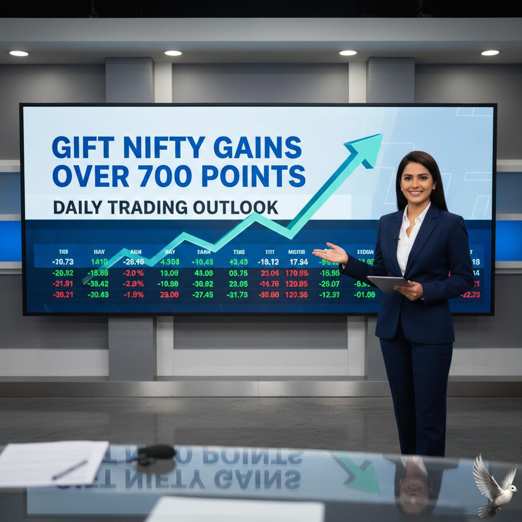 Gift Nifty Gains Over 700 Points; Daily Trading Outlook