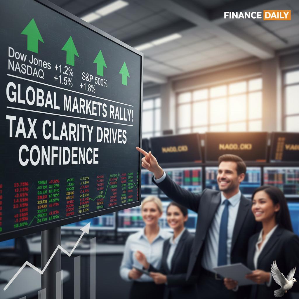 Stock Markets Rise Over 1% on Tax Clarity