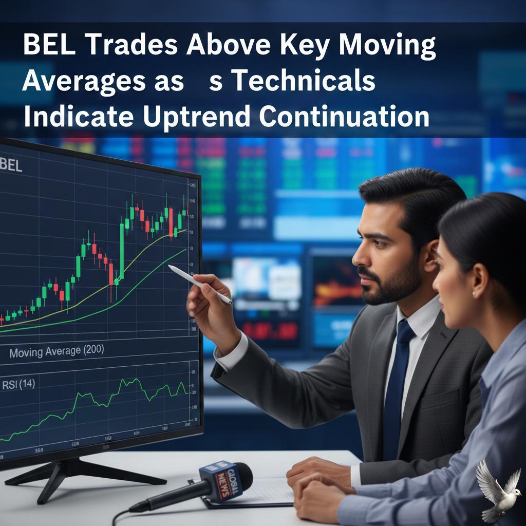 BEL Trades Above Key Moving Averages as Technicals Indicate Uptrend Continuation