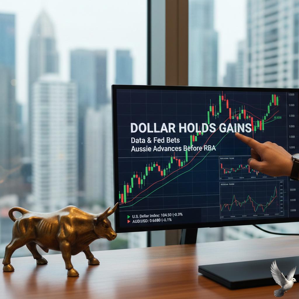 Dollar Holds Gains on Data and Fed Bets as Aussie Advances Before RBA
