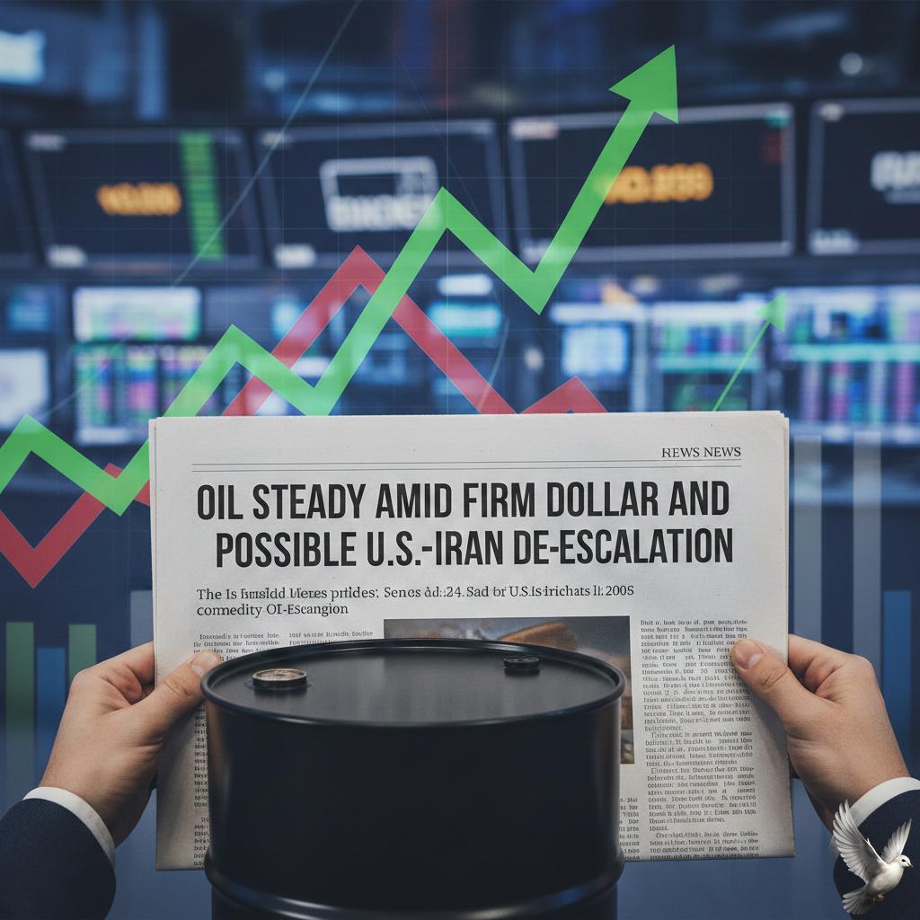 Oil Steady Amid Firm Dollar and Possible U.S.-Iran De-escalation
