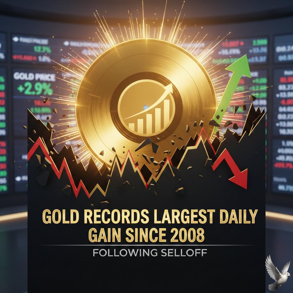 Gold Records Largest Daily Gain Since 2008 Following Selloff