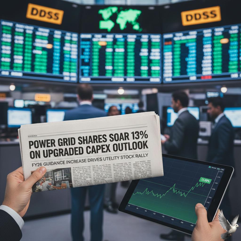 Power Grid Shares Rise 13% on Raised FY26 Capex Guidance