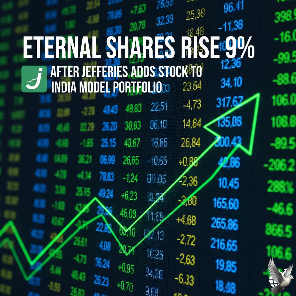 Eternal Shares Rise 9% After Jefferies Adds Stock to India Model Portfolio