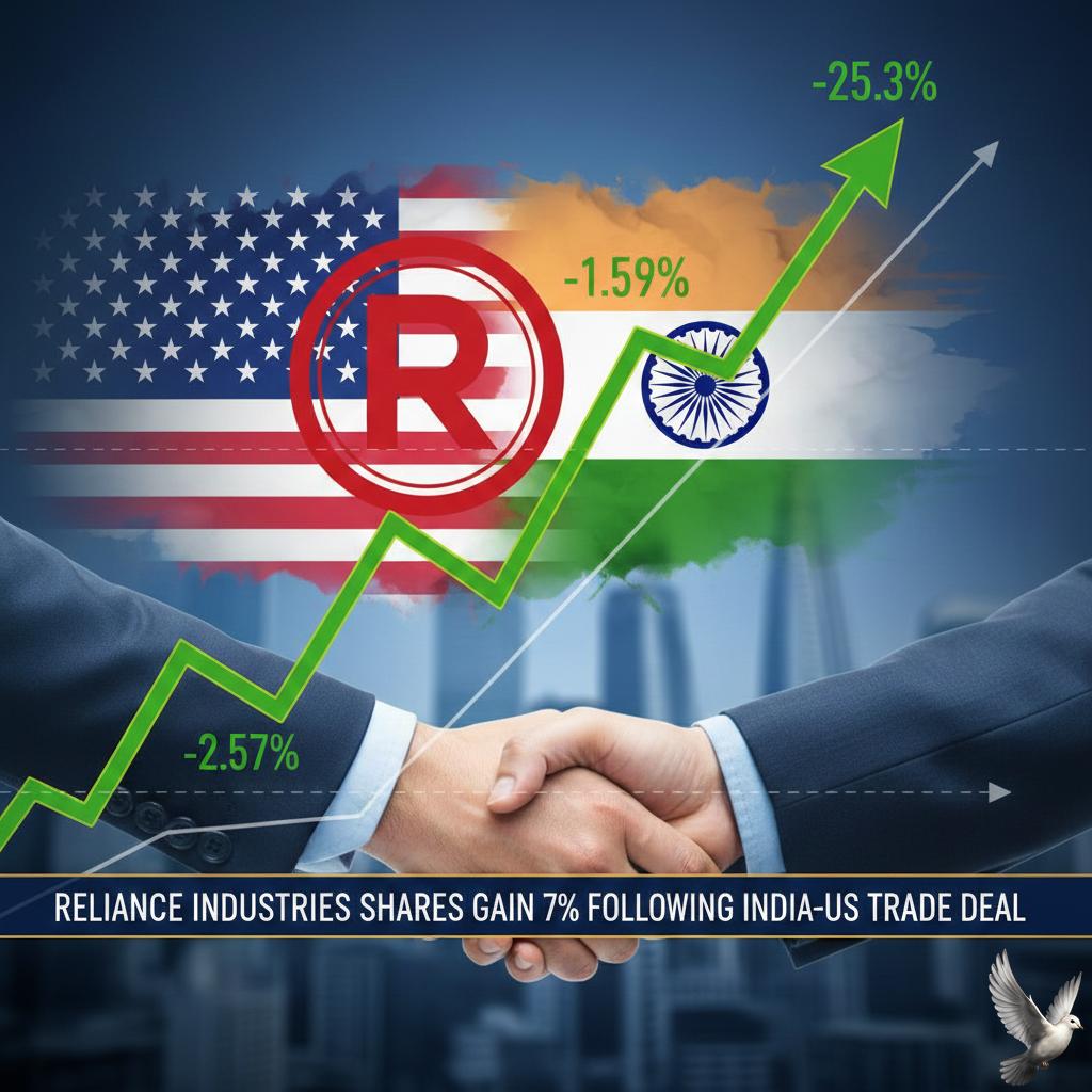 Reliance Industries Shares Gain 7% Following India-US Trade Deal