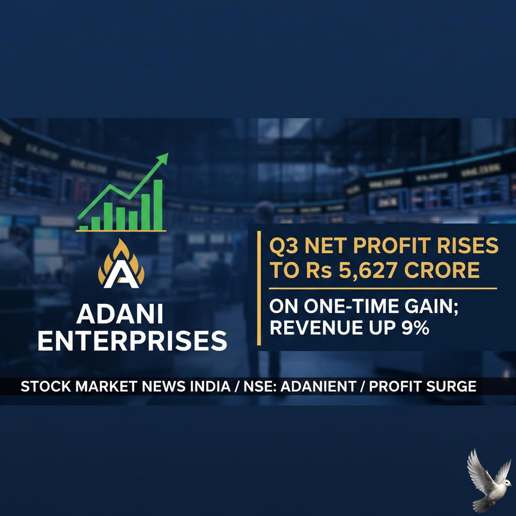 Adani Enterprises Q3 Net Profit Rises to Rs 5,627 Crore on One-Time Gain; Revenue Up 9%