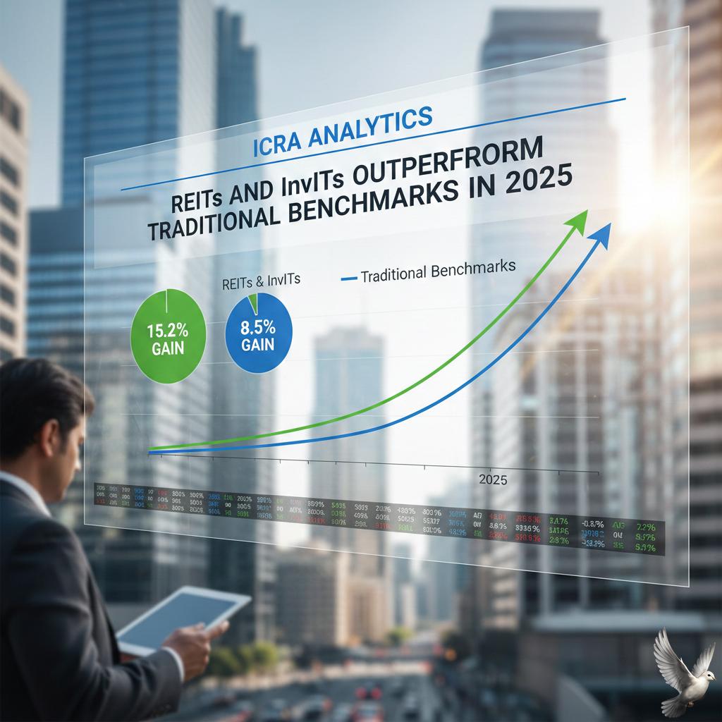 ICRA Analytics: REITs and InvITs Outperform Traditional Benchmarks in 2025