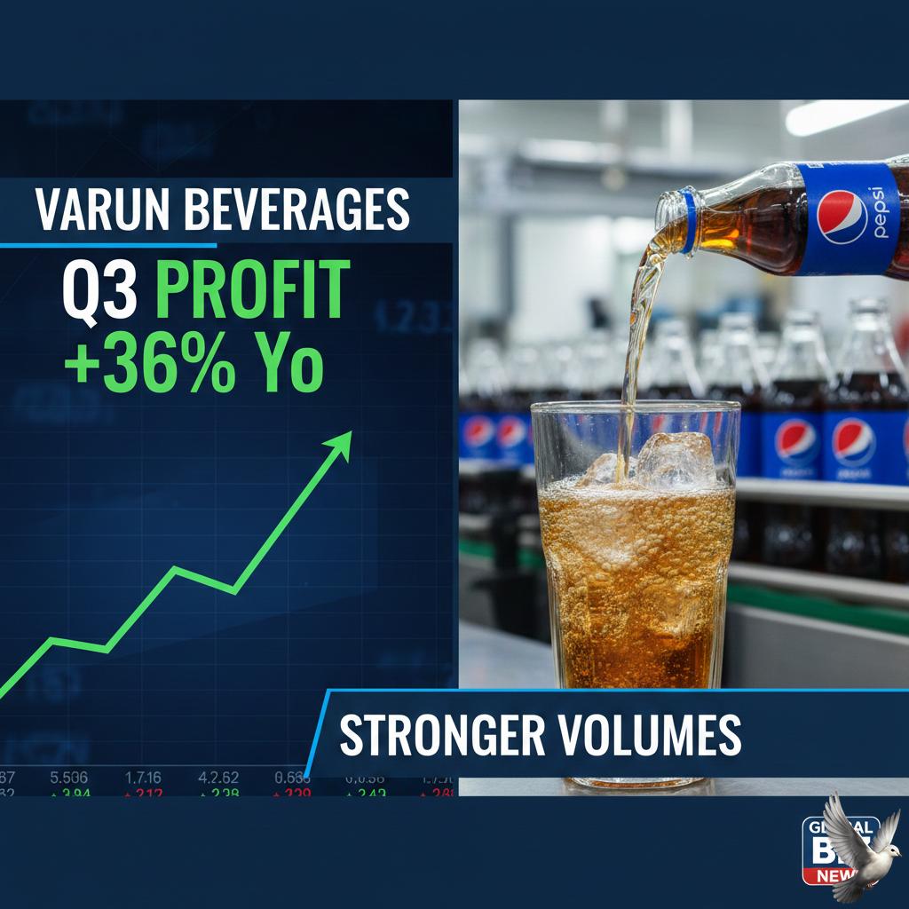 Varun Beverages Q3 Profit Rises 36% YoY on Stronger Volumes