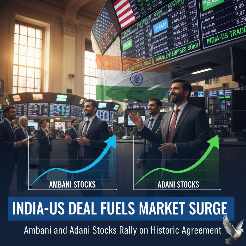 Ambani and Adani Stocks Rally on India-US Deal
