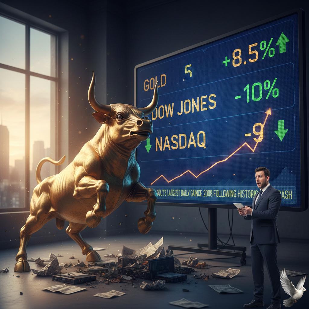 Gold Posts Largest Daily Gain Since 2008 Following Historic Crash