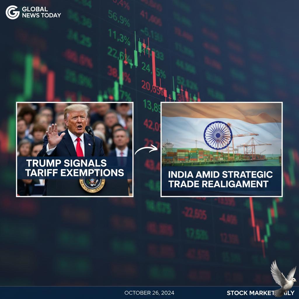 Trump Signals Tariff Exemptions for India Amid Strategic Trade Realignment