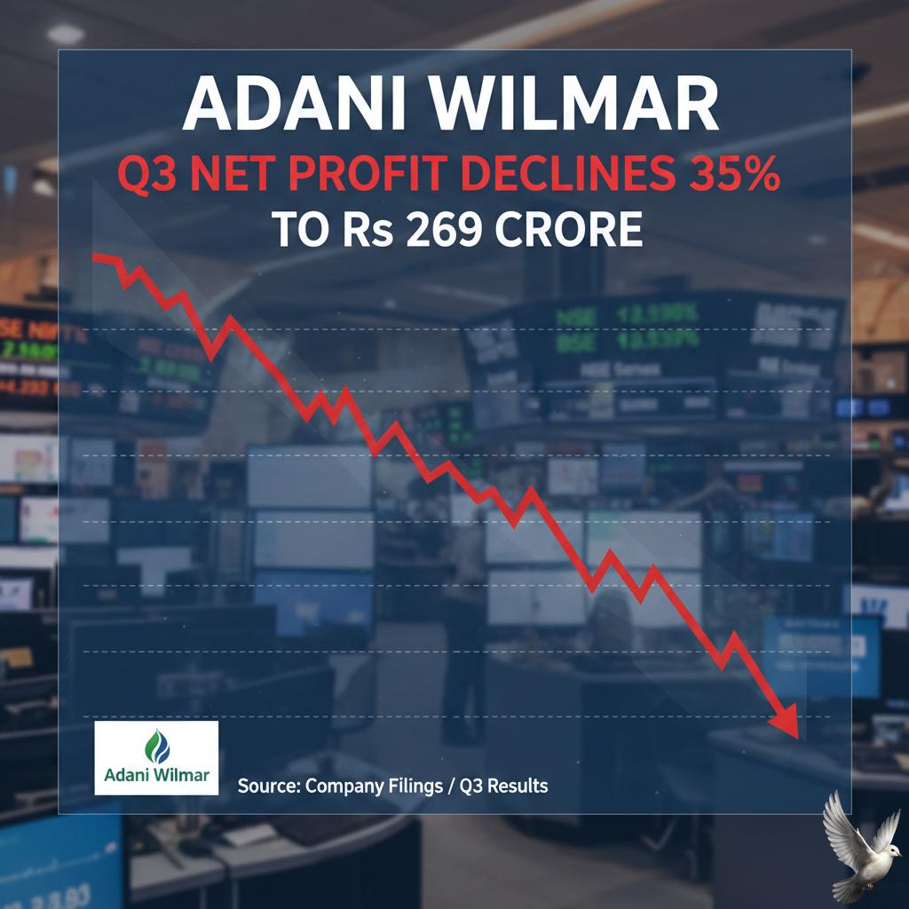 Adani Wilmar Q3 Net Profit Declines 35% to Rs 269 Crore
