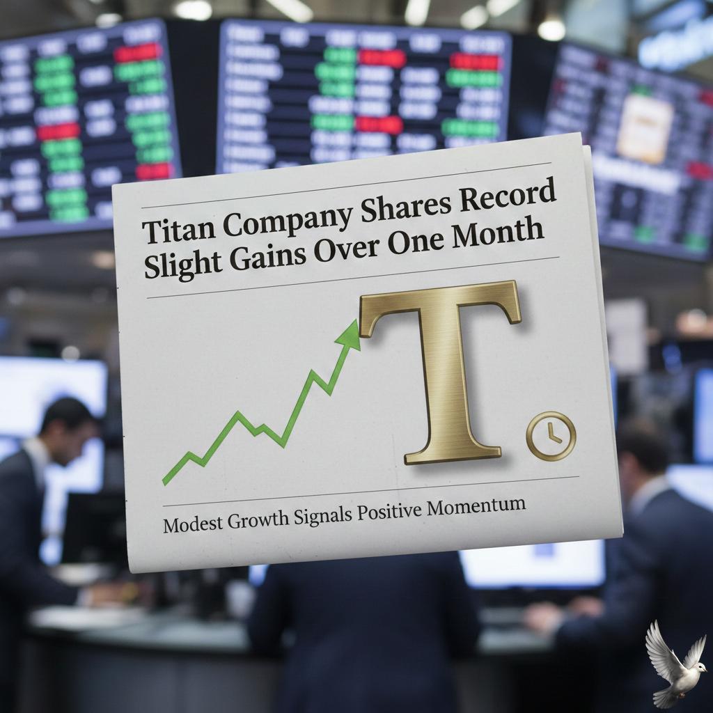 Titan Company Shares Record Slight Gains Over One Month
