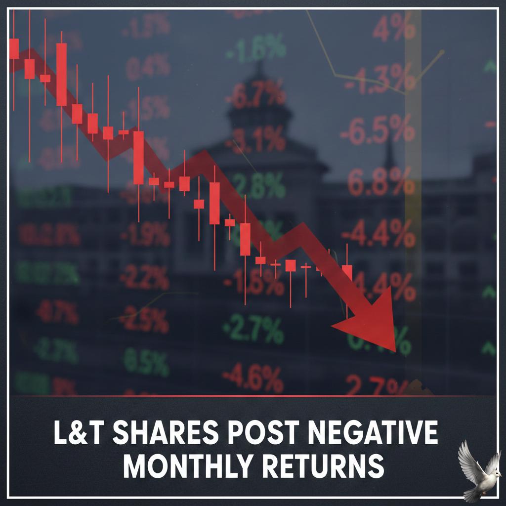L&T Shares Post Negative Monthly Returns