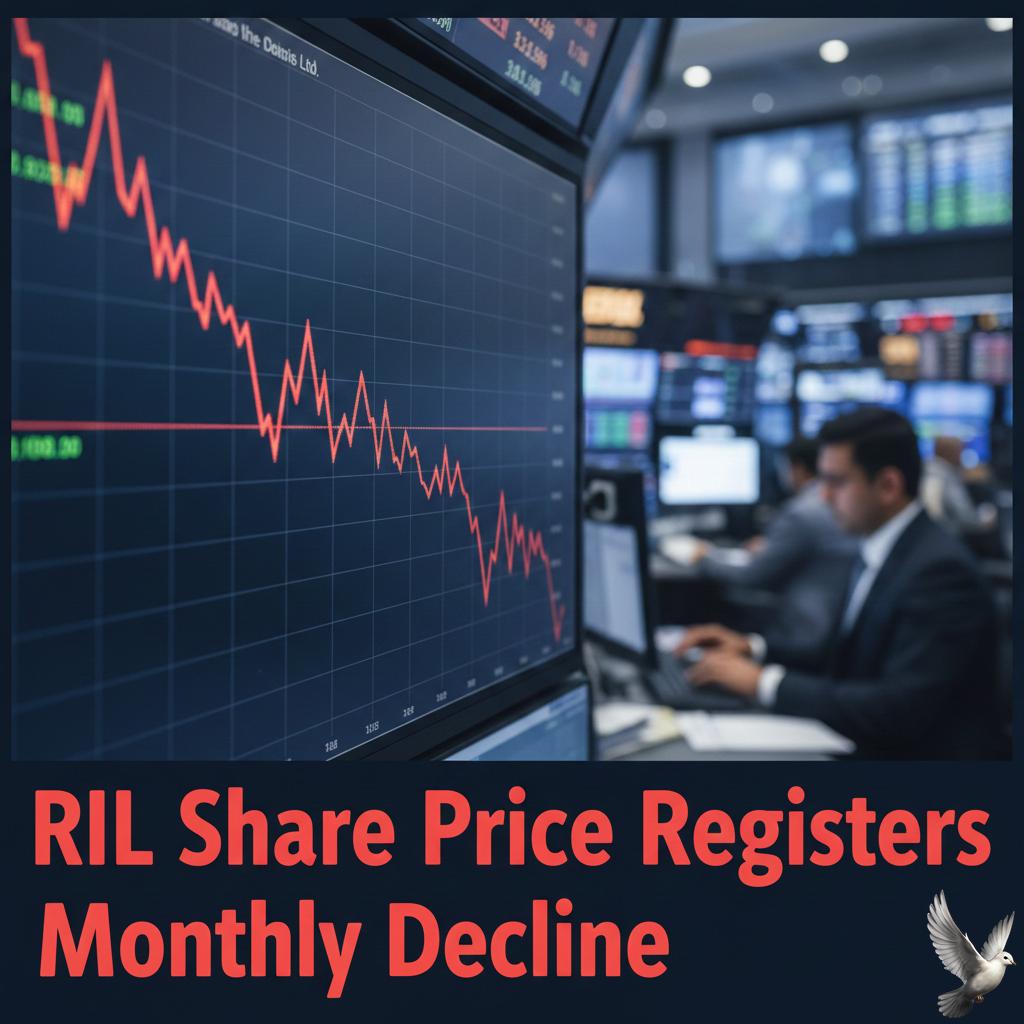 RIL Share Price Registers Monthly Decline