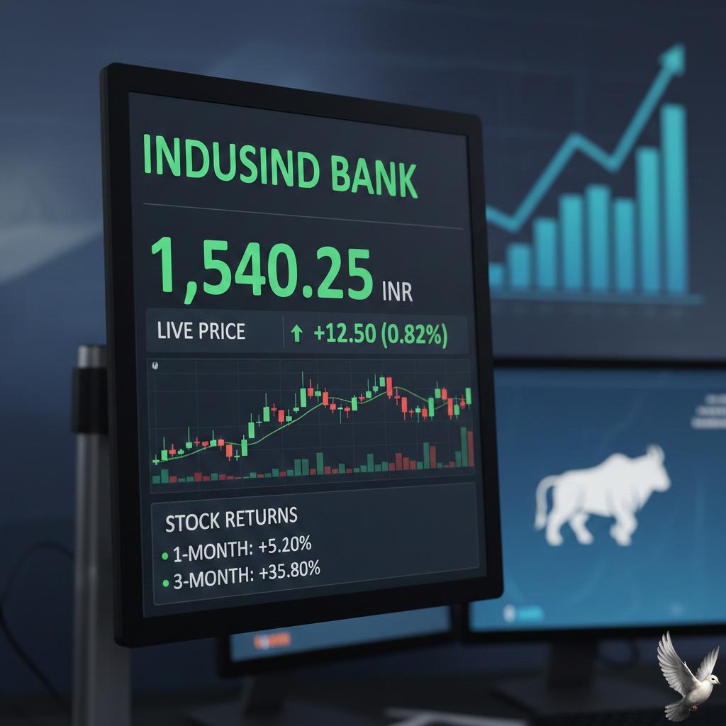 IndusInd Bank Share Price Live Updates and Stock Returns