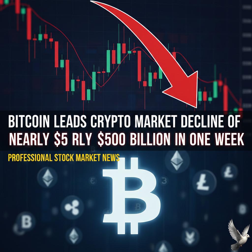 Bitcoin Leads Crypto Market Decline of Nearly $500 Billion in One Week
