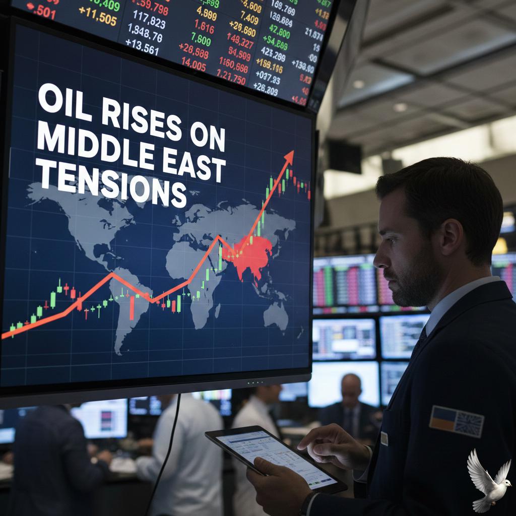 Oil Rises on Middle East Tensions